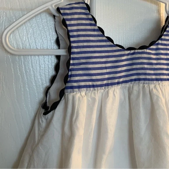MARITIMES Sailboat Cotton Blend Sleeveless Dress Size 6-9 Months - Picture 6 of 8